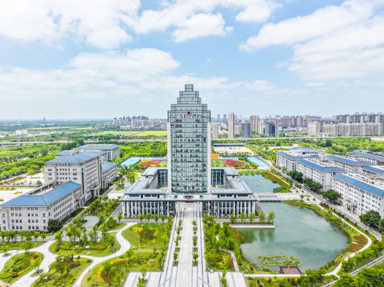校园俯瞰实景